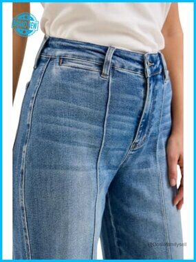 Leg Shield Jeans | Judy Blue High Waisted Liza Palazzo Wide Leg Jeans Shield ...